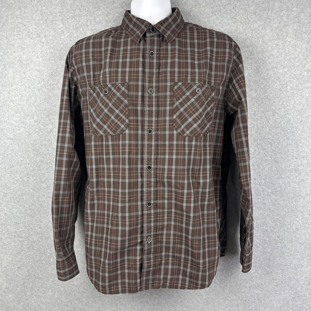 Vintage Weatherproof Long Sleeve Button Down Shirt Size Large - Picture 1 of 8